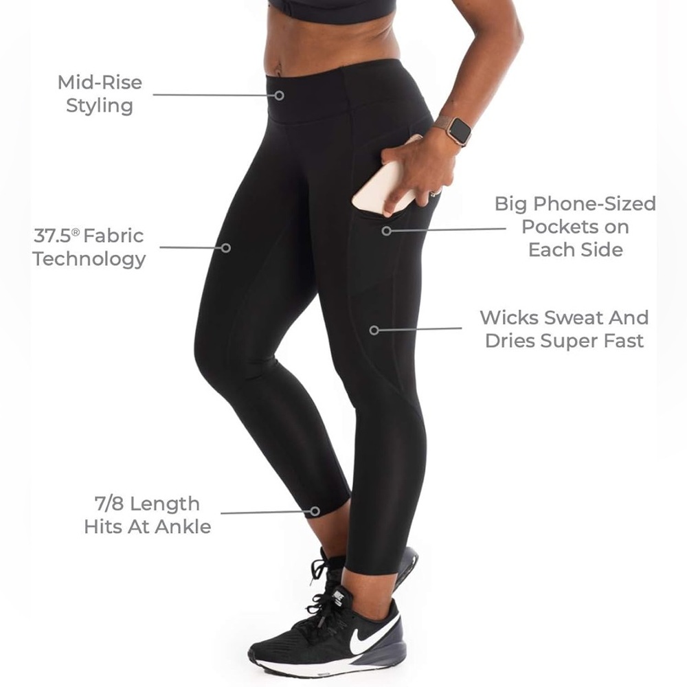 Handful Women's Wi-Thi Mid Waist 7/8 Leggings NWOT - Picture 3 of 8